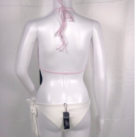 Tavik Lilac Triangle Dbl String Halter Bikini Top - Picture 6 of 14